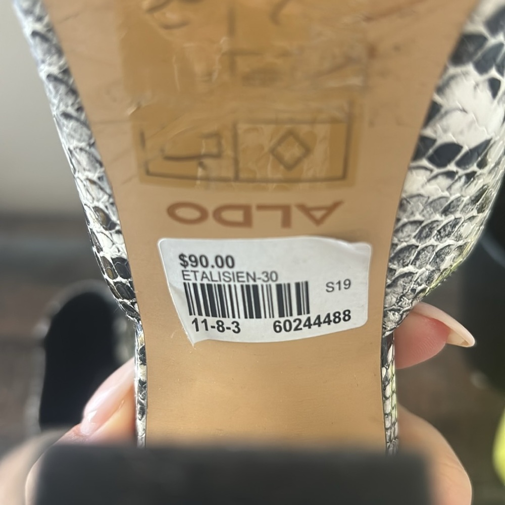 Aldo Python Chunky Heel - image 7